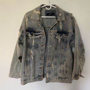 Boyfriend fit jean jacket